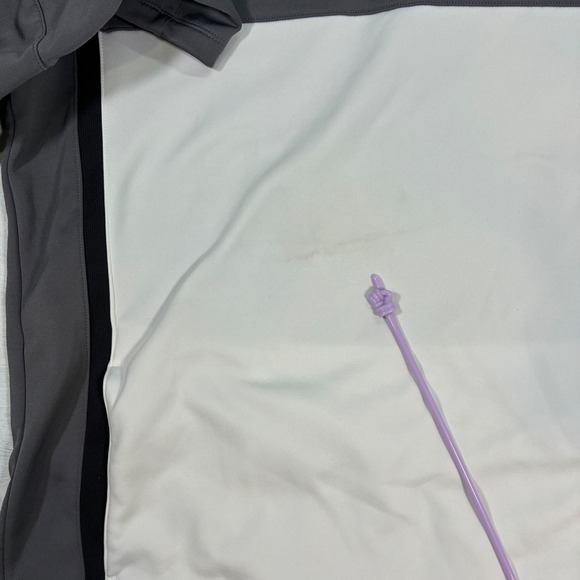 Nike Golf Therma Fit 1/4 Zip Pullover‎ Men Gray White Color Block Standard Fit L - Picture 5 of 9